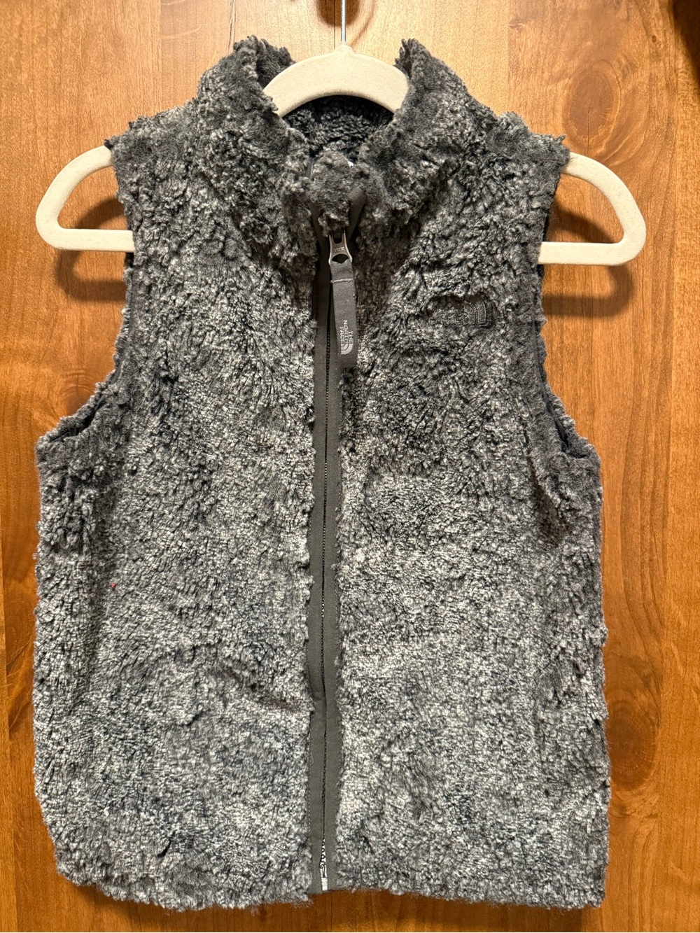 The North Face Dark Gray Sherpa Kids Vest